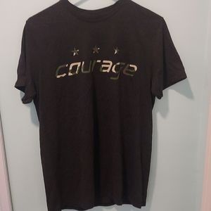 NWOT Unisex courage military shirt